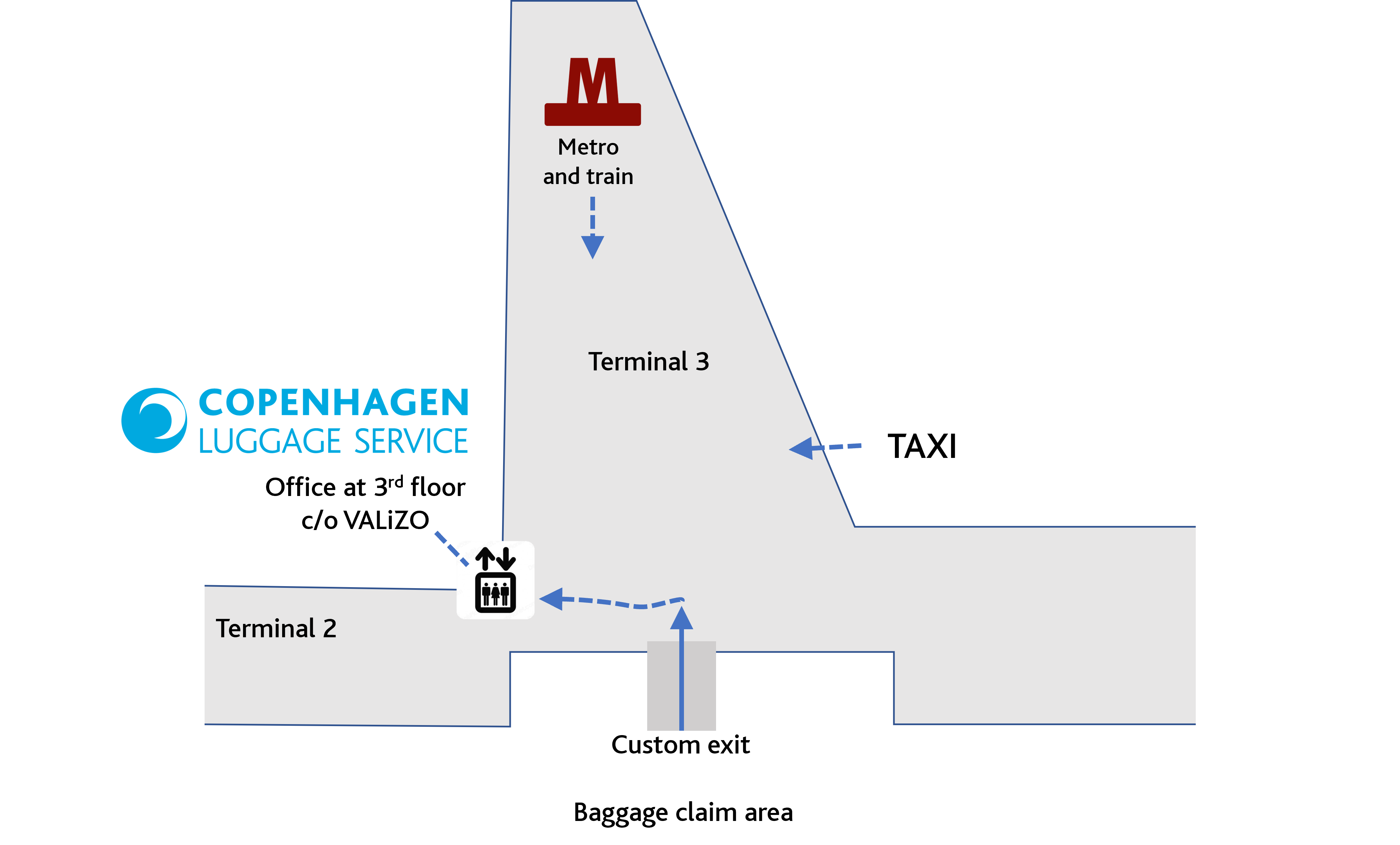 CPH Luggage Service office location